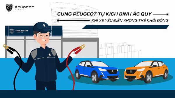 CÙNG PEUGEOT TỰ KÍCH BÌNH ẮC QUY
